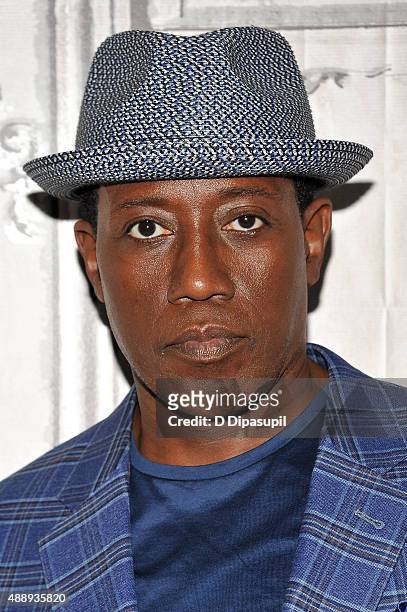 Wesley Snipes attends AOL BUILD Speaker Series: "The Player" at AOL Studios In New York on September 18, 2015 in New York City.