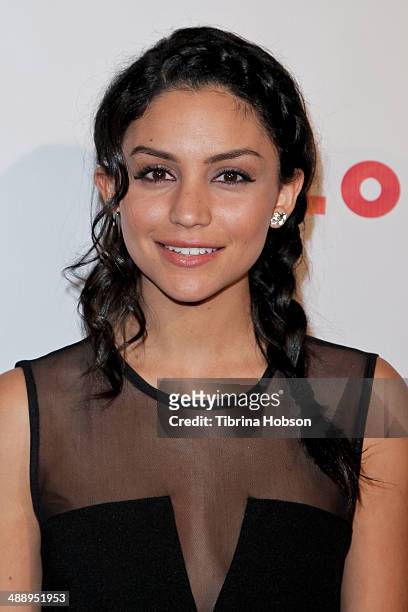 Bianca A. Santos attends the Nylon Magazine May young Hollywood issue party at Tropicana Bar at The Hollywood Rooselvelt Hotel on May 8, 2014 in...
