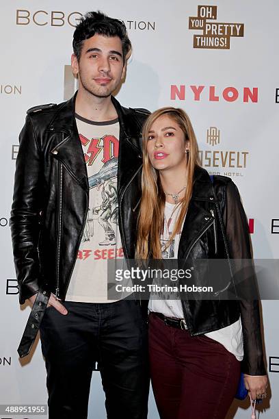 Nick Simmons attends the Nylon Magazine May young Hollywood issue party at Tropicana Bar at The Hollywood Rooselvelt Hotel on May 8, 2014 in...