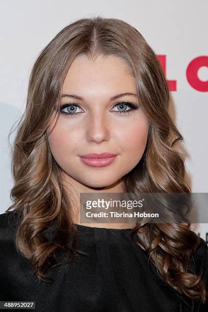 Sammi Hanratty attends the Nylon Magazine May young Hollywood issue party at Tropicana Bar at The Hollywood Rooselvelt Hotel on May 8, 2014 in...