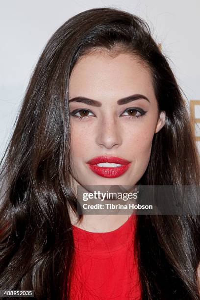 Chloe Bridges attends the Nylon Magazine May young Hollywood issue party at Tropicana Bar at The Hollywood Rooselvelt Hotel on May 8, 2014 in...