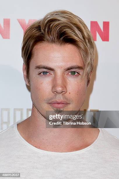 Josh Henderson attends the Nylon Magazine May young Hollywood issue party at Tropicana Bar at The Hollywood Rooselvelt Hotel on May 8, 2014 in...