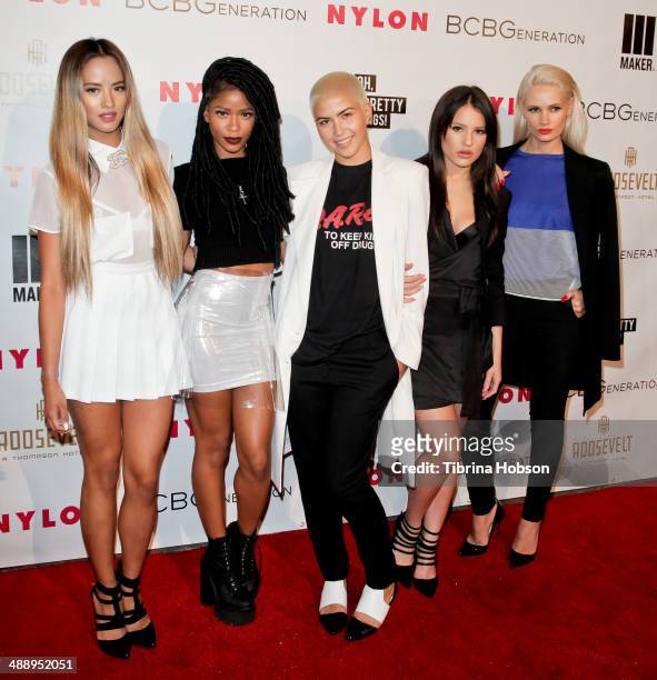 Attends the Nylon Magazine May young Hollywood issue party at Tropicana Bar at The Hollywood Rooselvelt Hotel on May 8, 2014 in Hollywood, California.