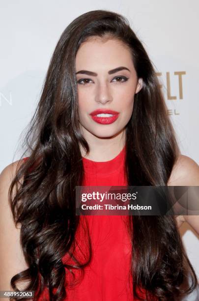 Chloe Bridges attends the Nylon Magazine May young Hollywood issue party at Tropicana Bar at The Hollywood Rooselvelt Hotel on May 8, 2014 in...