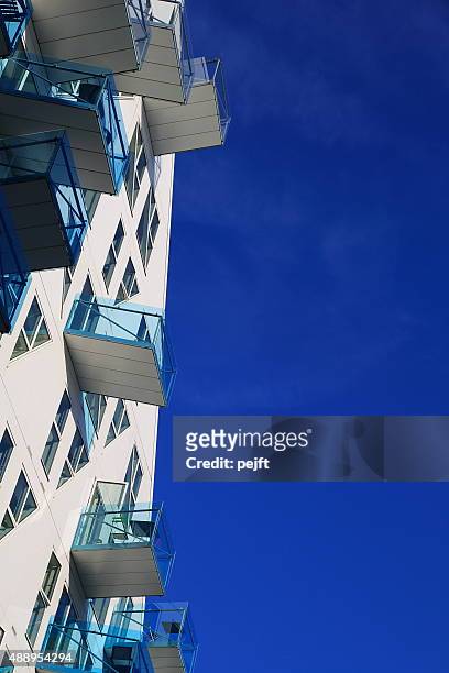 isbjerget residental modern housing in aarhus, denmark - pejft stock pictures, royalty-free photos & images