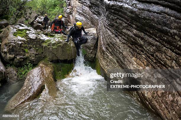 canyon activities - canyoning bildbanksfoton och bilder