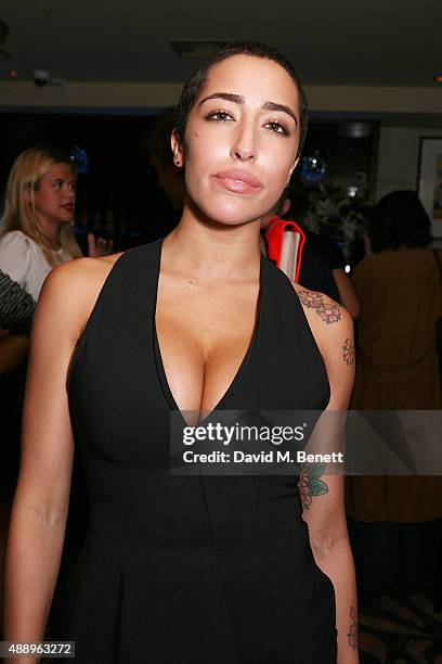 Singer Delilah attends the Hunger Magazine Issue 9 Launch Party with Crystal Head Vodka during at the Tape London Members Club London Fashion Week on...