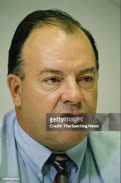Scotty Bowman poses for a portrait on October 27, 1994.