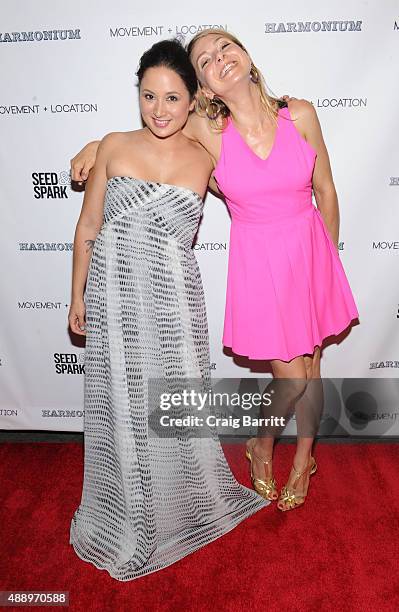 Lucy Alibar and guest attend the Movement + Location NYC Premiere on September 18, 2015 in New York City.