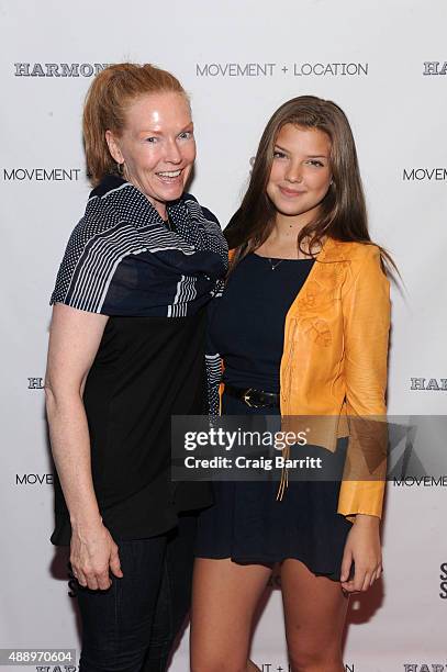 Catherine Missal and guest attend the Movement + Location NYC Premiere on September 18, 2015 in New York City.