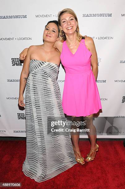 Lucy Alibar and guest attend the Movement + Location NYC Premiere on September 18, 2015 in New York City.