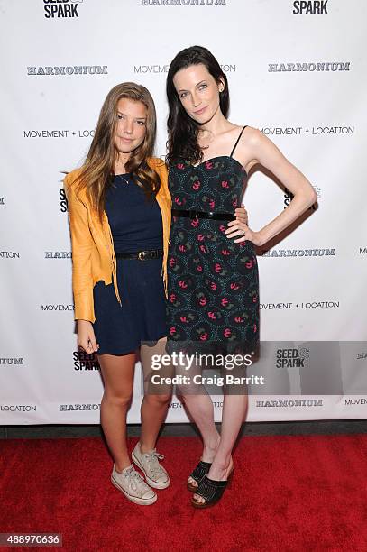 Catherine Missal and Bodine Boling attend the Movement + Location NYC Premiere on September 18, 2015 in New York City.