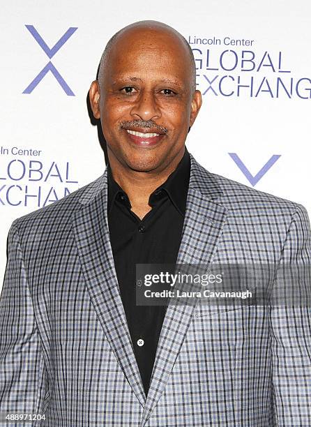 Ruben Santiago-Hudson attends the First Annual Lincoln Center Global Exchange Evening Celebration at Alice Tully Hall on September 18, 2015 in New...