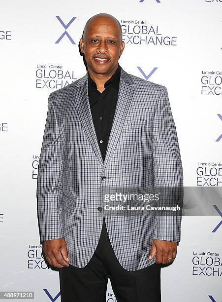 Ruben Santiago-Hudson attends the First Annual Lincoln Center Global Exchange Evening Celebration at Alice Tully Hall on September 18, 2015 in New...