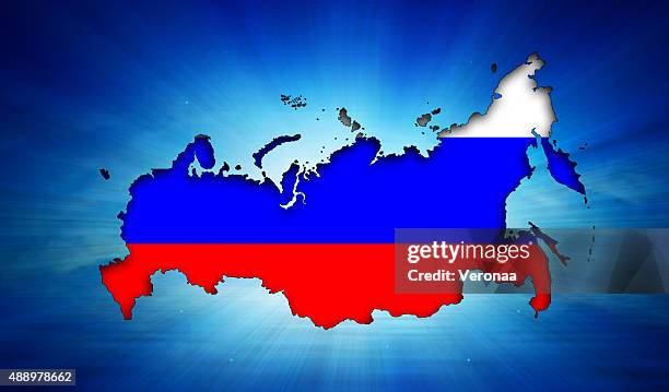 540 fotos de stock e banco de imagens de Russia Map Flag - Getty Images