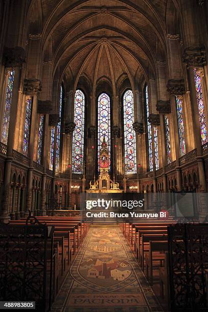 the holy chapel - the sainte chapelle paris bildbanksfoton och bilder