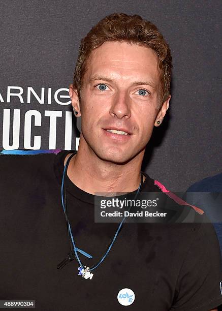 Musician Chris Martin of Coldplay attends the 2015 iHeartRadio Music Festival at MGM Grand Garden Arena on September 18, 2015 in Las Vegas, Nevada.