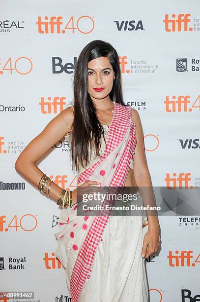 Actress Amrit Maghera attends premiere of 'Angry Indian Godesses' at the 2015 Toronto International Film Festival at The Elgin on September 18, 2015...