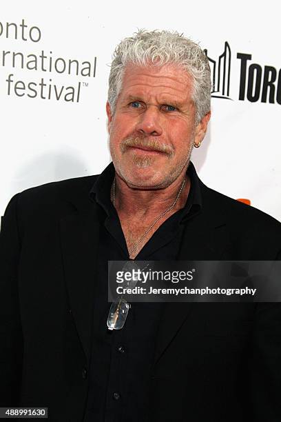 Actor Ron Perlman attends the "Stonewall" premiere during the 2015 Toronto International Film Festival held at Roy Thomson Hall on September 18, 2015...