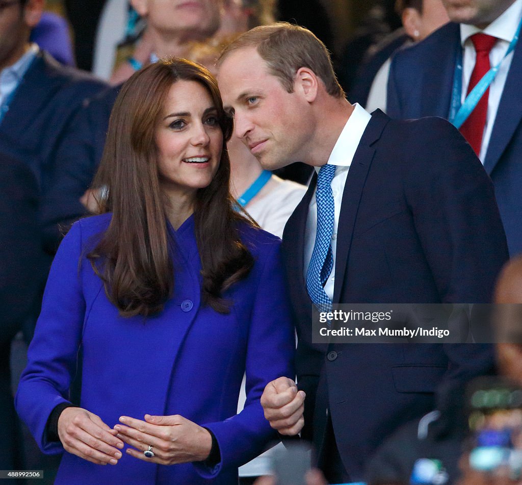 Royals & Celebrities Attend The Rugby World Cup