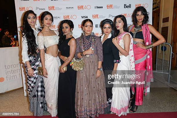 Actresses Pavleen Gural, Sarah-Jane Dias, Tannishtha Chatterjee, Sandhya Mridul, Amrit Maghera, Rajshri Deshpande, and Anushka Manchanda attend the...