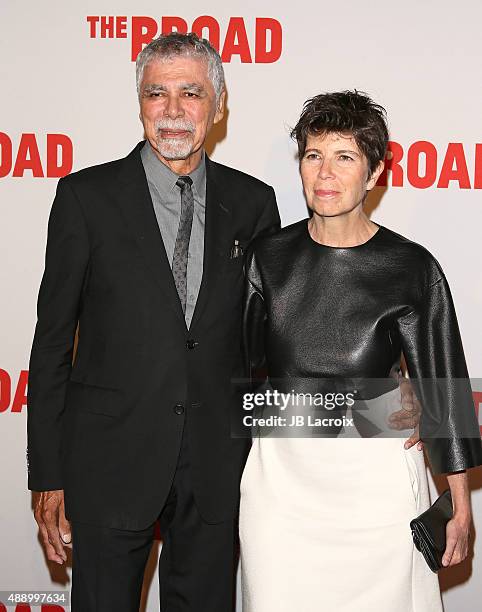 Ricardo Scofidio and Elizabeth Diller attend The Broad Museum inaugural celebration at The Broad on September 18, 2015 in Los Angeles, California.