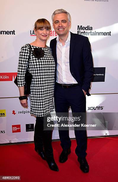 Andreas von Thien and his wife Alexandra von Thien attend the Media Entertainment Night at Hotel im Wasserturm on May 9, 2014 in Cologne, Germany.