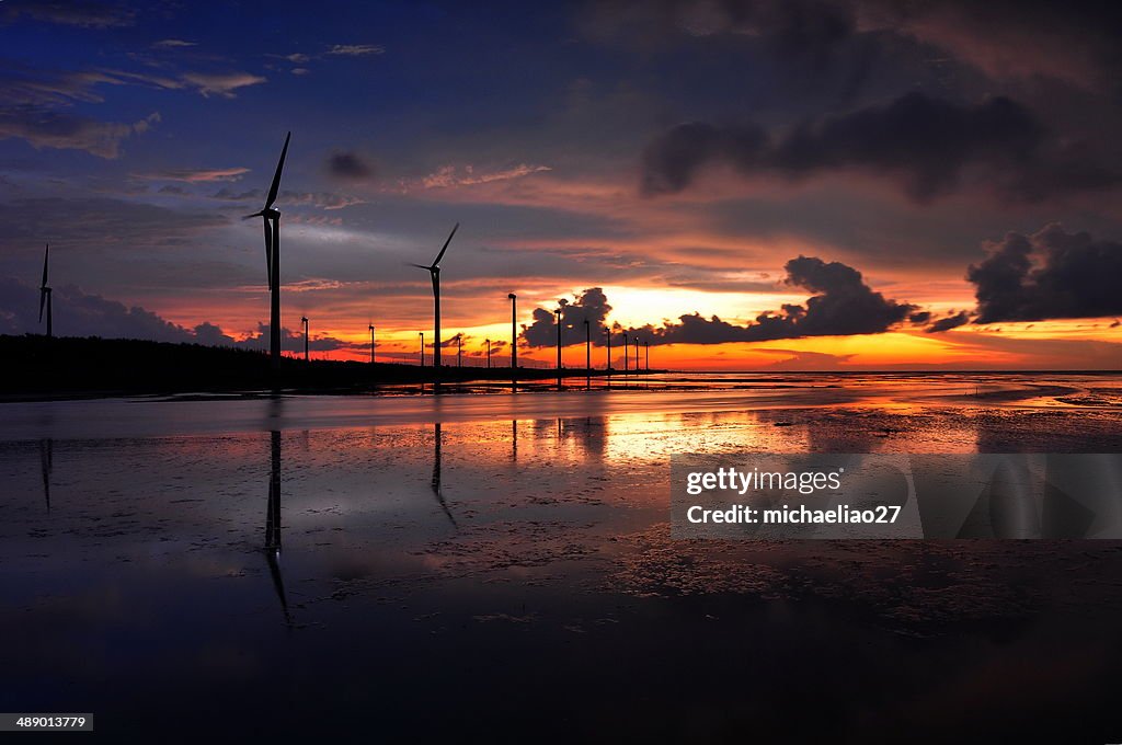 Beautiful evening sunset
