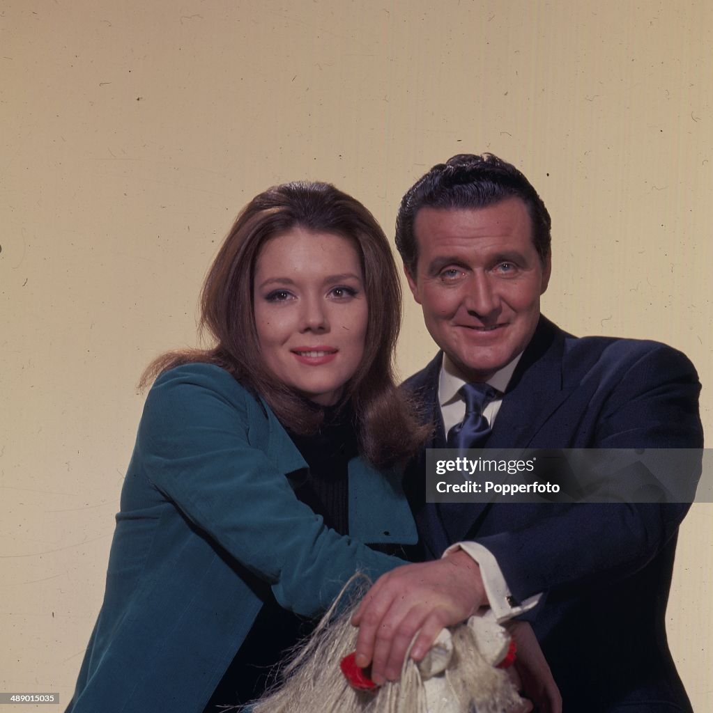 Diana Rigg And Patrick Macnee From The Avengers