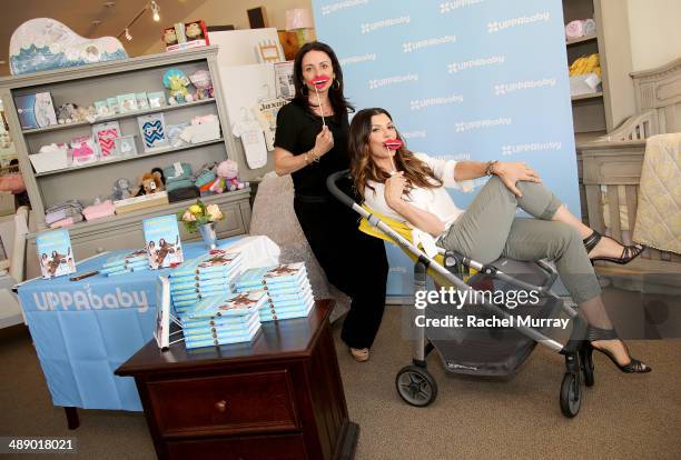 Jenni Pulos and Ali Landry attend UPPAbaby hosts Jenni Pulos in-store book signing at Juvenile Shop In Sherman Oaks at Juvenile Shop on May 9, 2014...