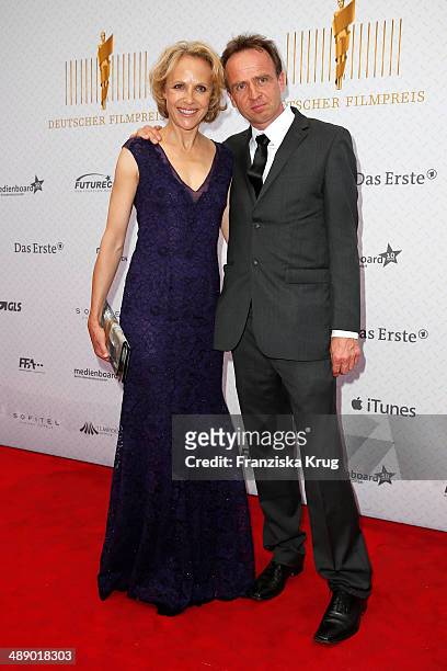 Juliane Koehler and Georg Maas attend the Lola - German Film Award 2014 at Tempodrom on May 09, 2014 in Berlin, Germany.