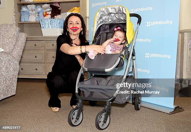 Jenni Pulos and daughter Alianna Nassos attend UPPAbaby hosts Jenni Pulos in-store book signing at Juvenile Shop In Sherman Oaks at Juvenile Shop on...