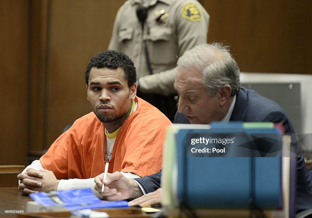 Chris Brown Court Appearance