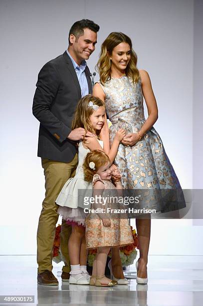Cash Warren, Honor Warren, Haven Warren and Jessica Alba at The Helping Hand of Los Angeles Mother's Day Luncheon at The Beverly Hilton Hotel on May...