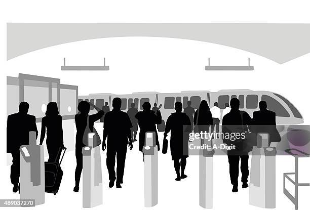 train fare - subway station stock illustrations