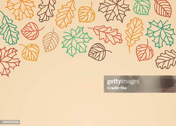 ilustraciones, imágenes clip art, dibujos animados e iconos de stock de otoño hojas de fondo - automne