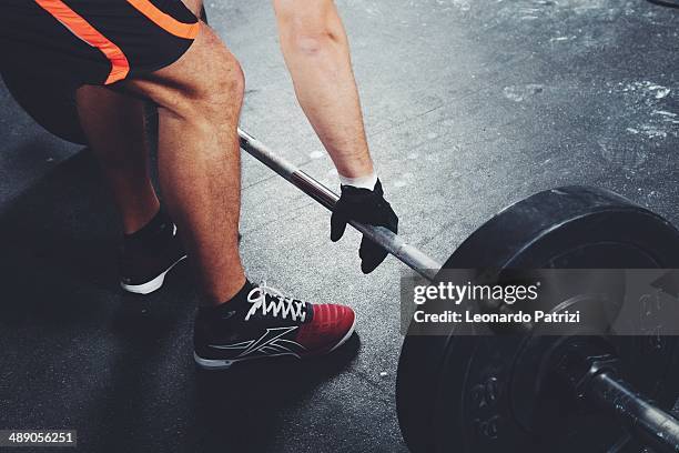 Crossfit training in the gym