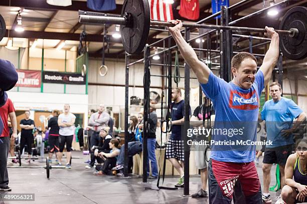 Crossfit Competitor with Weight Overhead