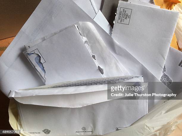 Junk Mail Envelopes to Cut Up and Reuse for Scrap Paper or Paper Making Craft Projects