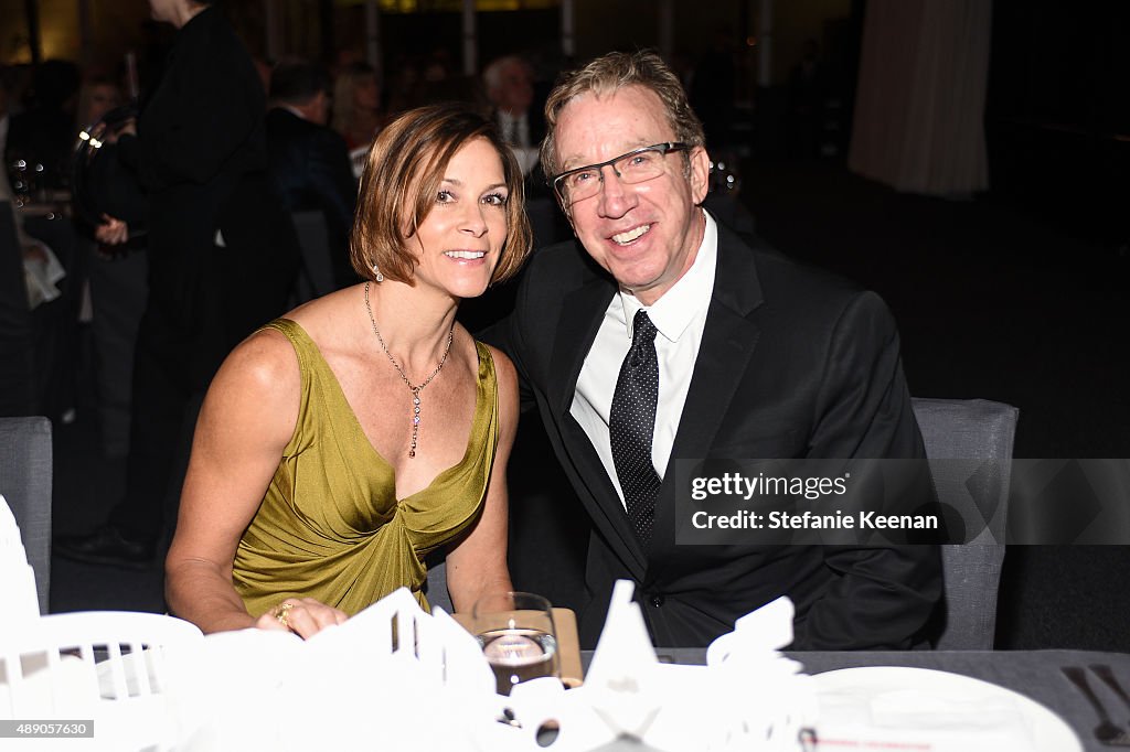 Jane X Tim Jane Hajduk and Tim Allen attend The Broad Museum Opening Celebration ...