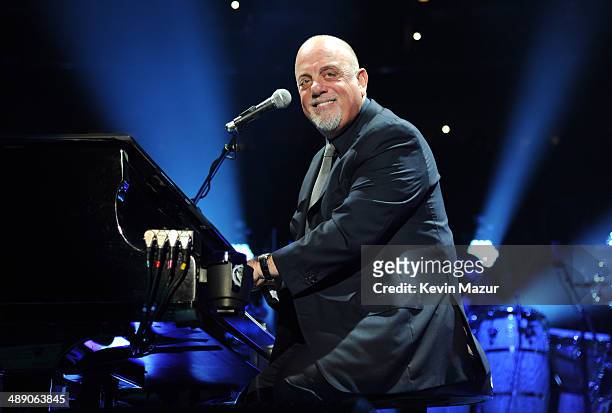 Billy Joel performs onstage celebrating his 65th birthday at Madison Square Garden on May 9, 2014 in New York City.