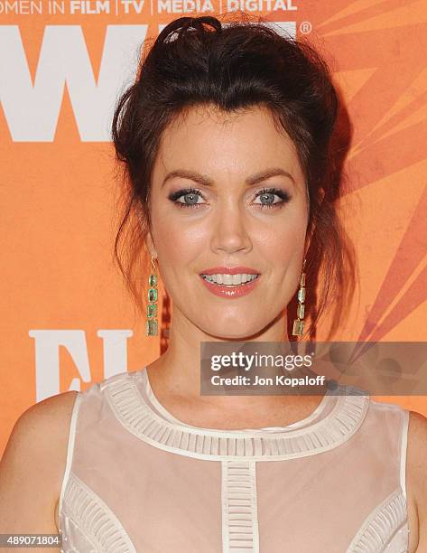 Actress Bellamy Young arrives at the Variety And Women In Film Annual Pre-Emmy Celebration at Gracias Madre on September 18, 2015 in West Hollywood,...