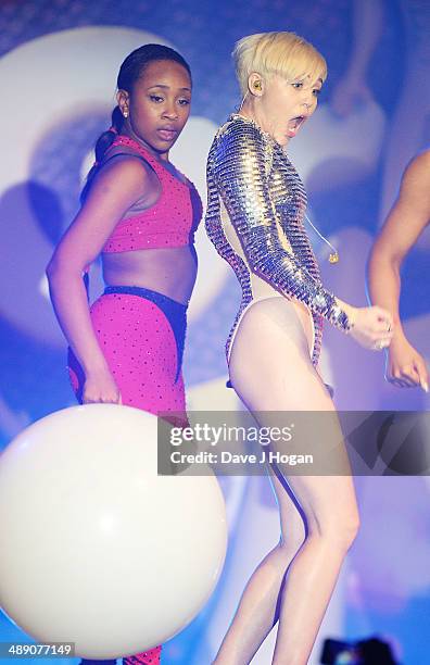 Miley Cyrus performs at G-A-Y on May 9, 2014 in London, England.