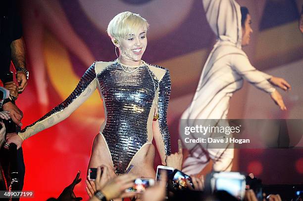 Miley Cyrus performs at G-A-Y on May 9, 2014 in London, England.