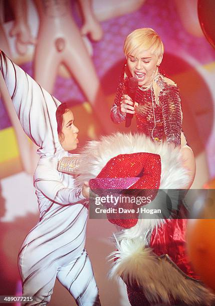 Miley Cyrus performs at G-A-Y on May 9, 2014 in London, England.