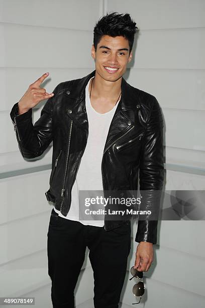 Siva Kaneswaran poses for a portrait at Y 100 radio station on May 9, 2014 in Miami, Florida.