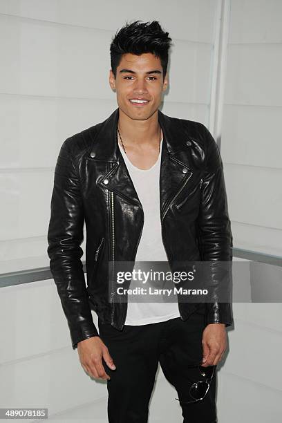 Siva Kaneswaran poses for a portrait at Y 100 radio station on May 9, 2014 in Miami, Florida.