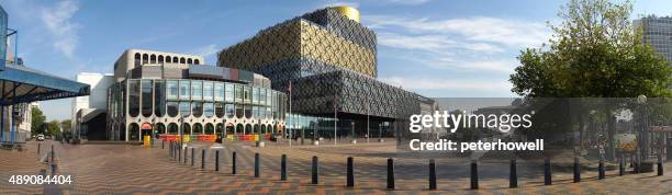 centenary square, birmingham, panorama. - birmingham england stock pictures, royalty-free photos & images