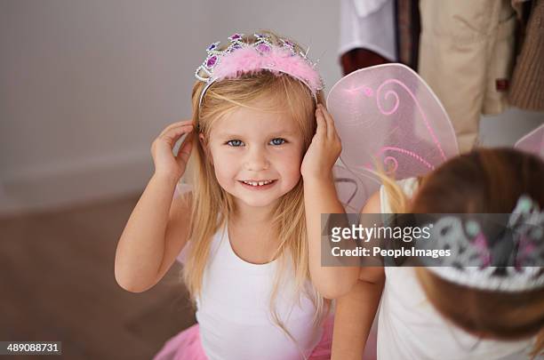 i'm a fairy princess - kids tiara stock pictures, royalty-free photos & images