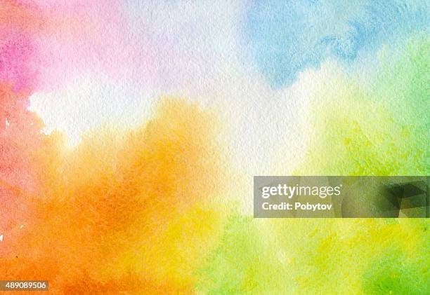 illustrations, cliparts, dessins animés et icônes de fond aquarelle coloré - fond-aquarelle